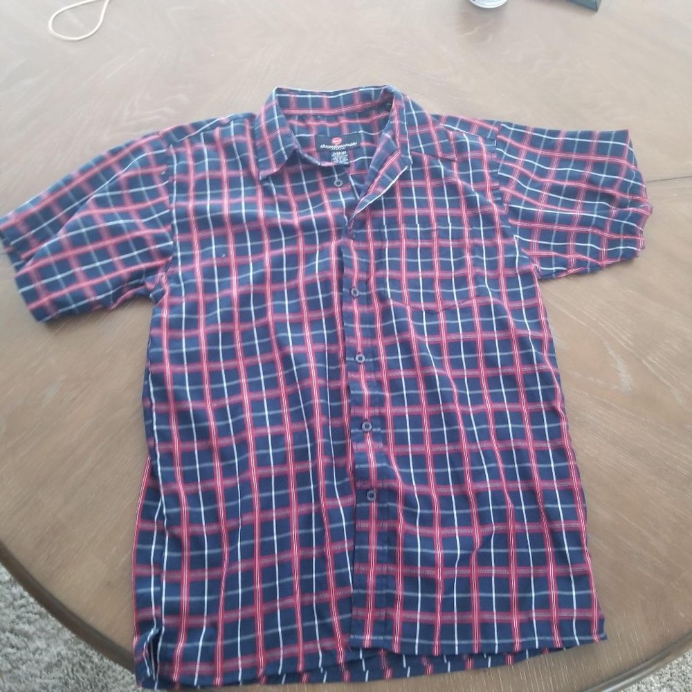 🦄  ASAP / L (14/16) / Blue/Red Plaid Button Down